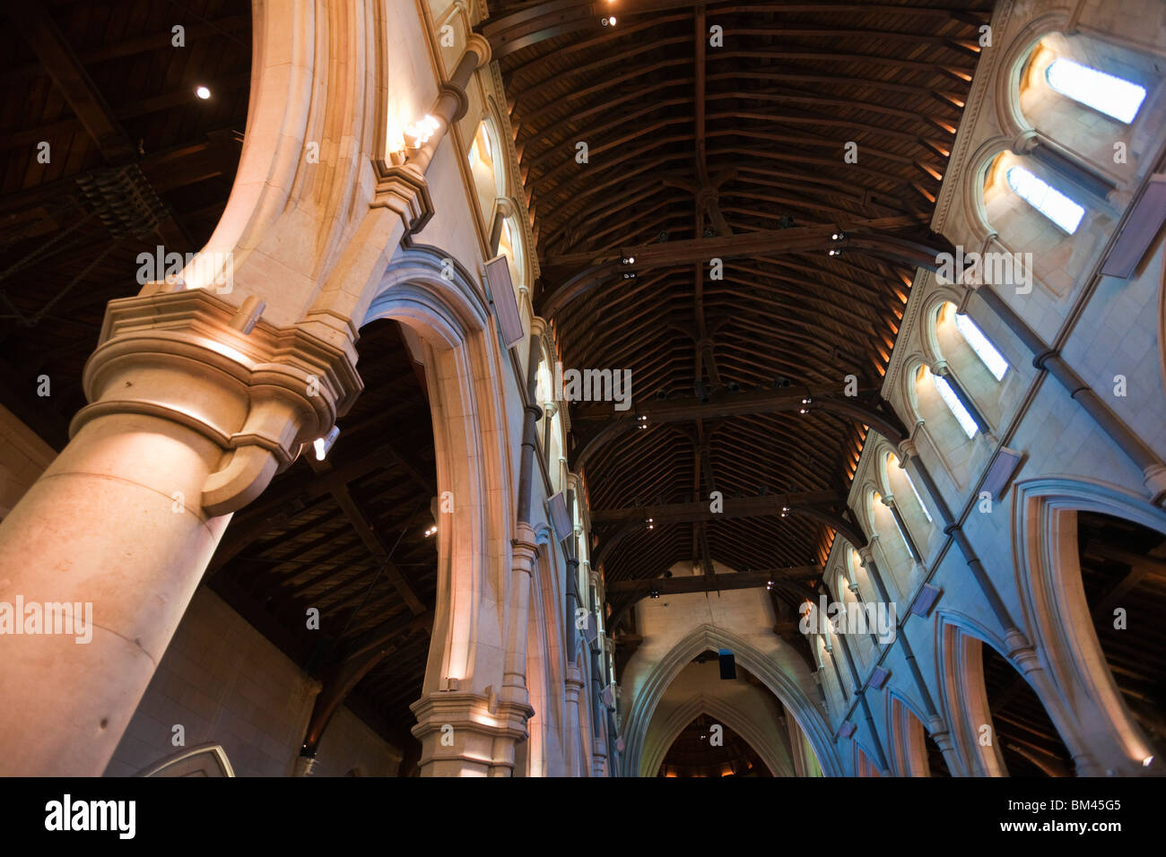 Interno della Cattedrale di Cristo. Christchurch, Canterbury, Isola del Sud, Nuova Zelanda Foto Stock