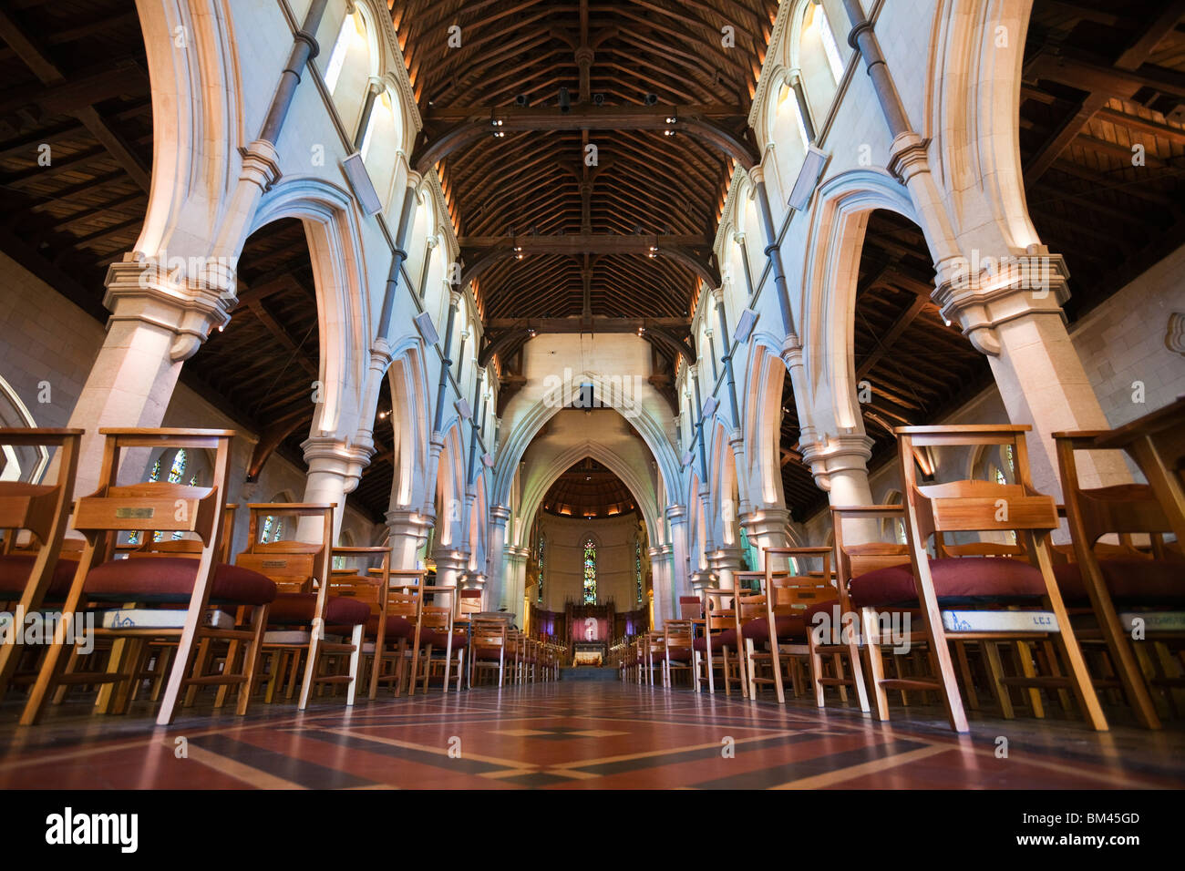 Interno della Cattedrale di Cristo. Christchurch, Canterbury, Isola del Sud, Nuova Zelanda Foto Stock