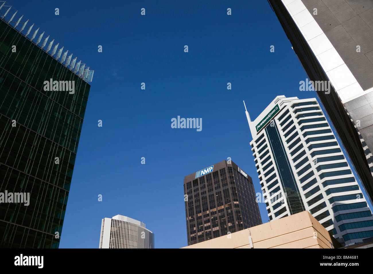 Architettura moderna nel quartiere centrale degli affari. Auckland, Isola del nord, Nuova Zelanda Foto Stock