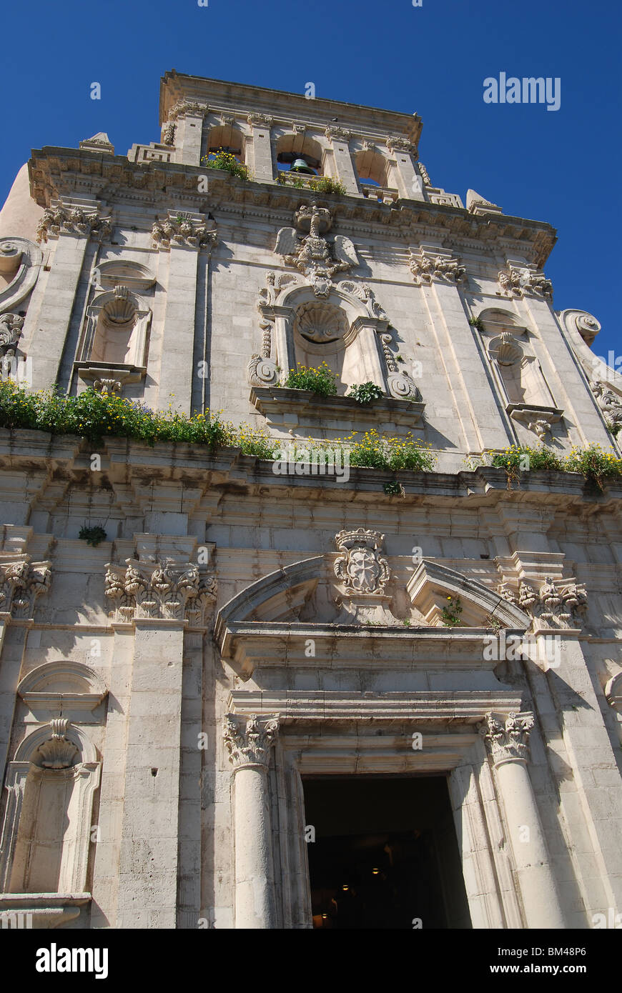 Chiesa di San Martino facciata, Ortigia, Siracusa, Sicilia, Italia, Europa Foto Stock