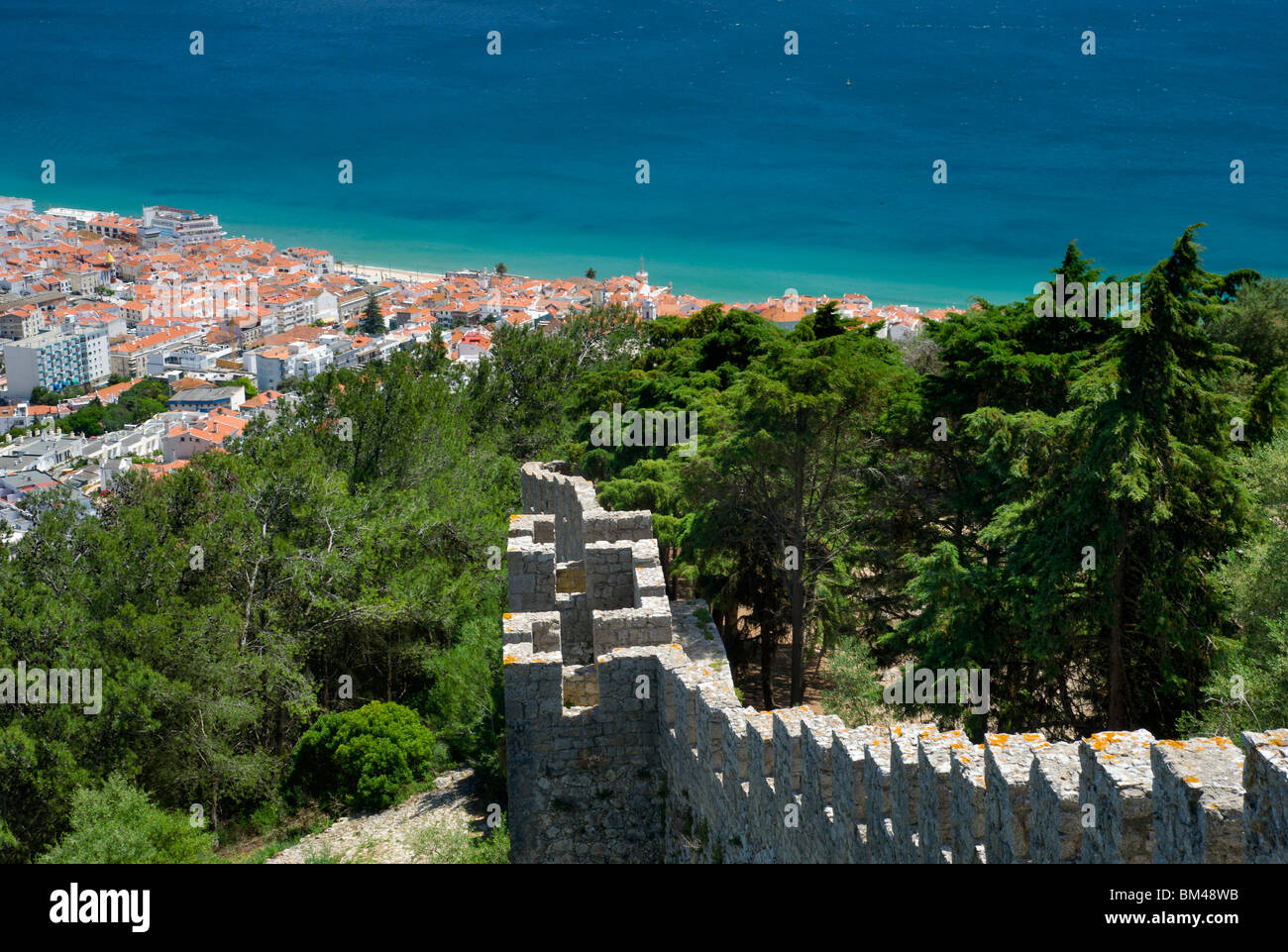 Il Portogallo; Estremadura; Sesimbra, visualizza in basso a Città di Castello Foto Stock
