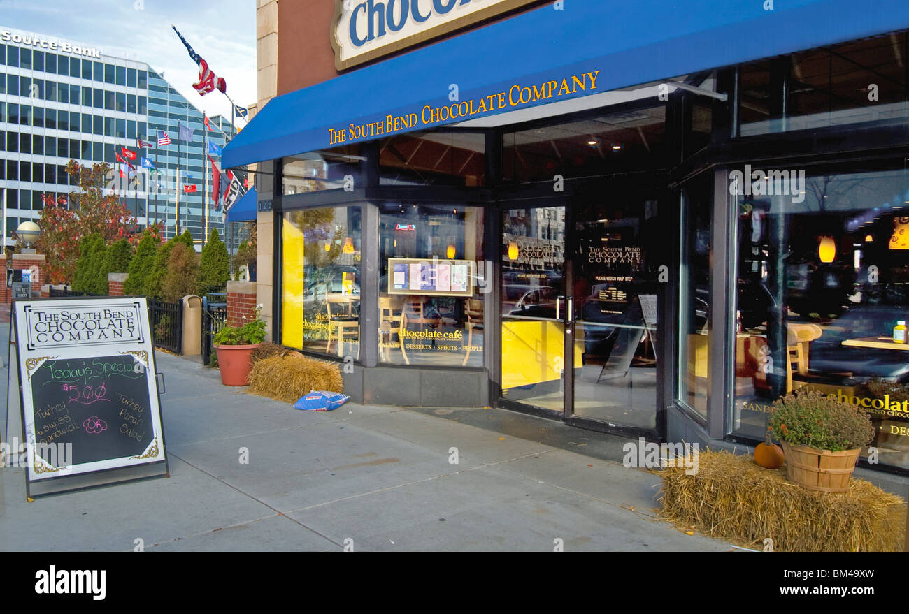 South Bend Compagnia del Cioccolato in South Bend, Indiana Foto Stock