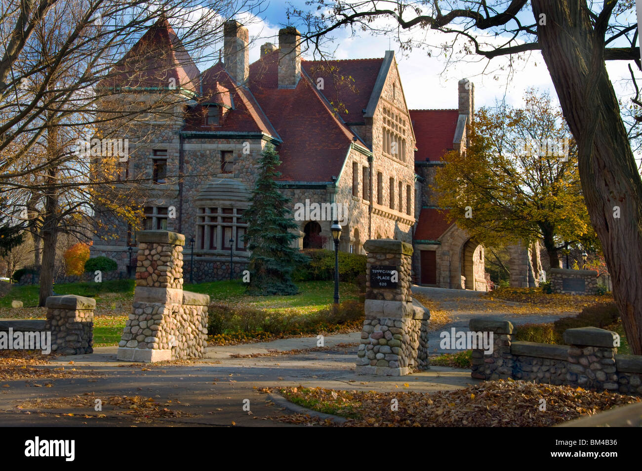 Tippecanoe Place Restaurant nella ex Clement Studebaker home in South Bend, Indiana Foto Stock