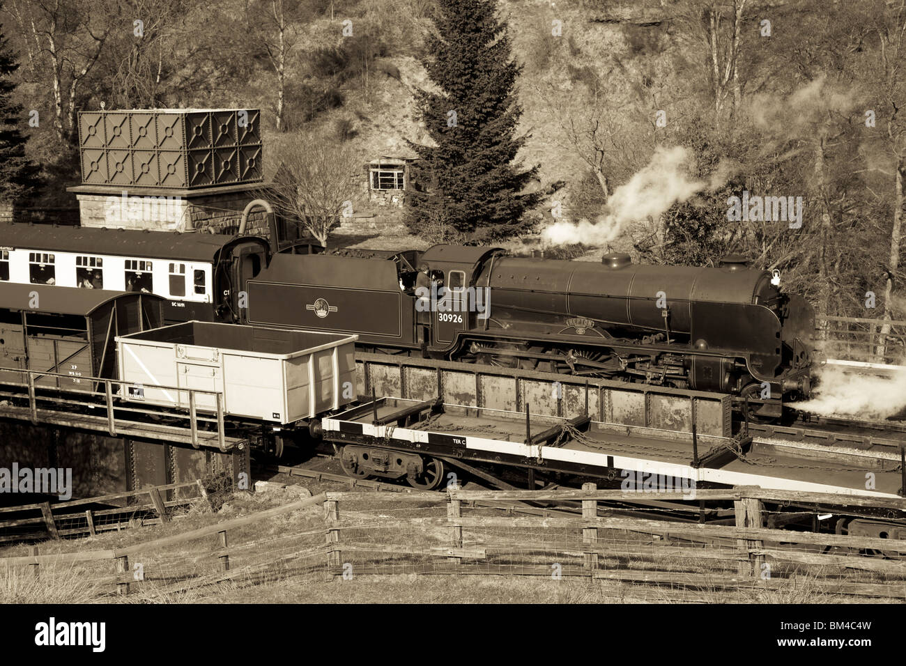 30926 Ferrovia Meridionale scuole classe 4-4-0 Repton a Goathland, North Yorkshire. Foto Stock