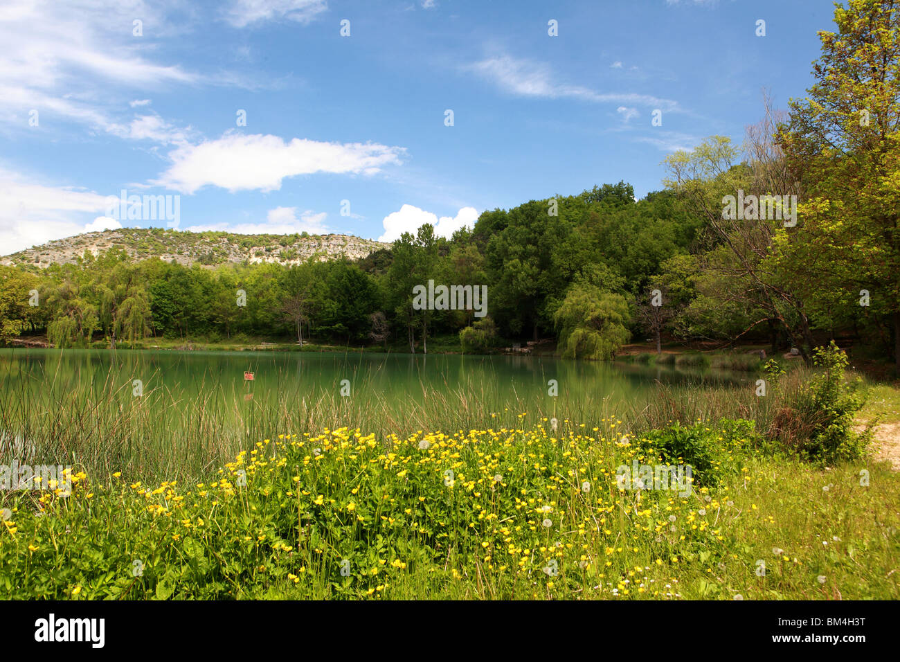 Lago Sinizzo a San Demetrio ne Vestini (AQ) Foto Stock