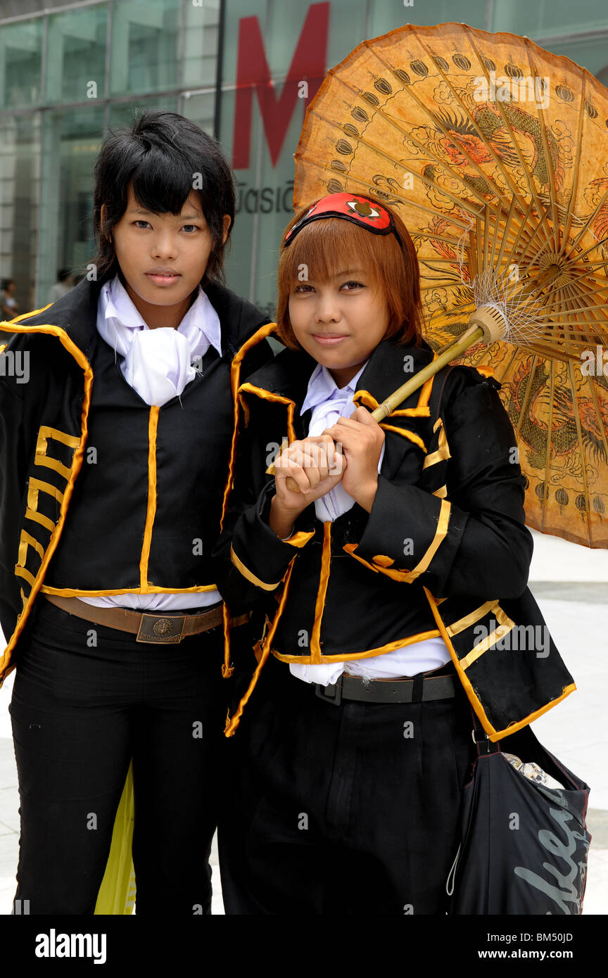 I modelli vestito fino al giapponese festival cosplay, bangkok , Thailandia Foto Stock