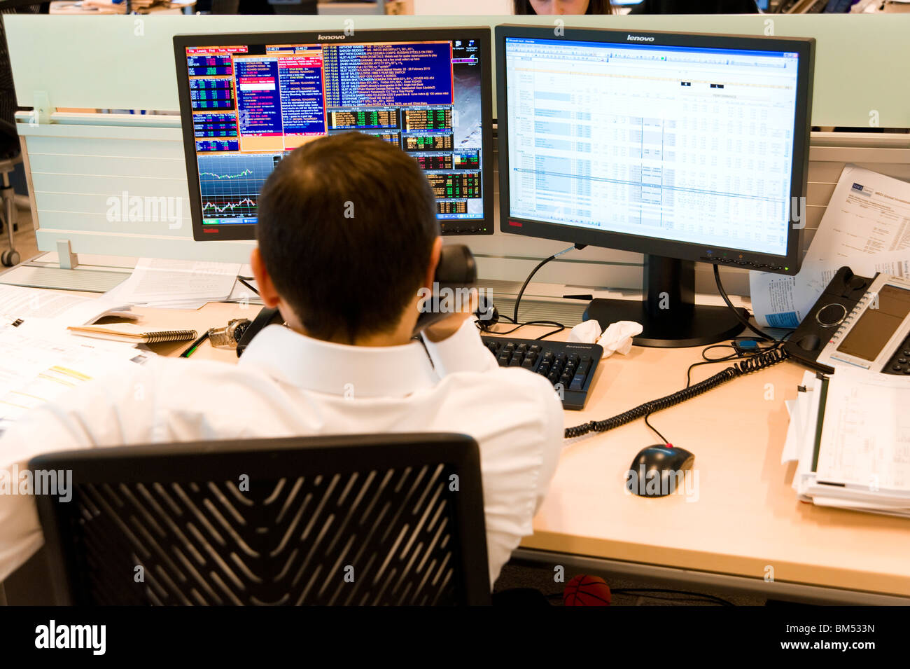 Hedge fund trader, London, England, Regno Unito Foto Stock
