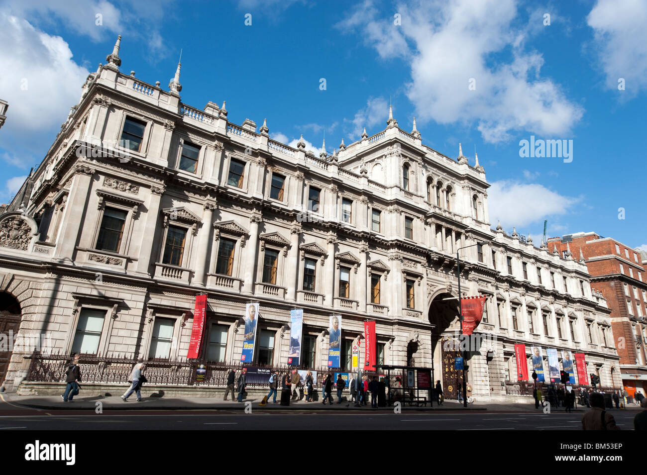 Royal Academy of Arts, Piccadilly, Londra, Regno Unito Foto Stock
