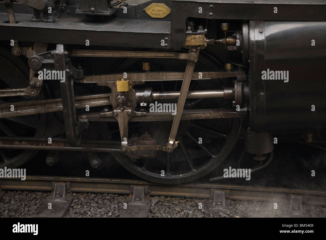 53809 7F 2-8-0 locomotore walschaets ingranaggio della valvola Foto Stock