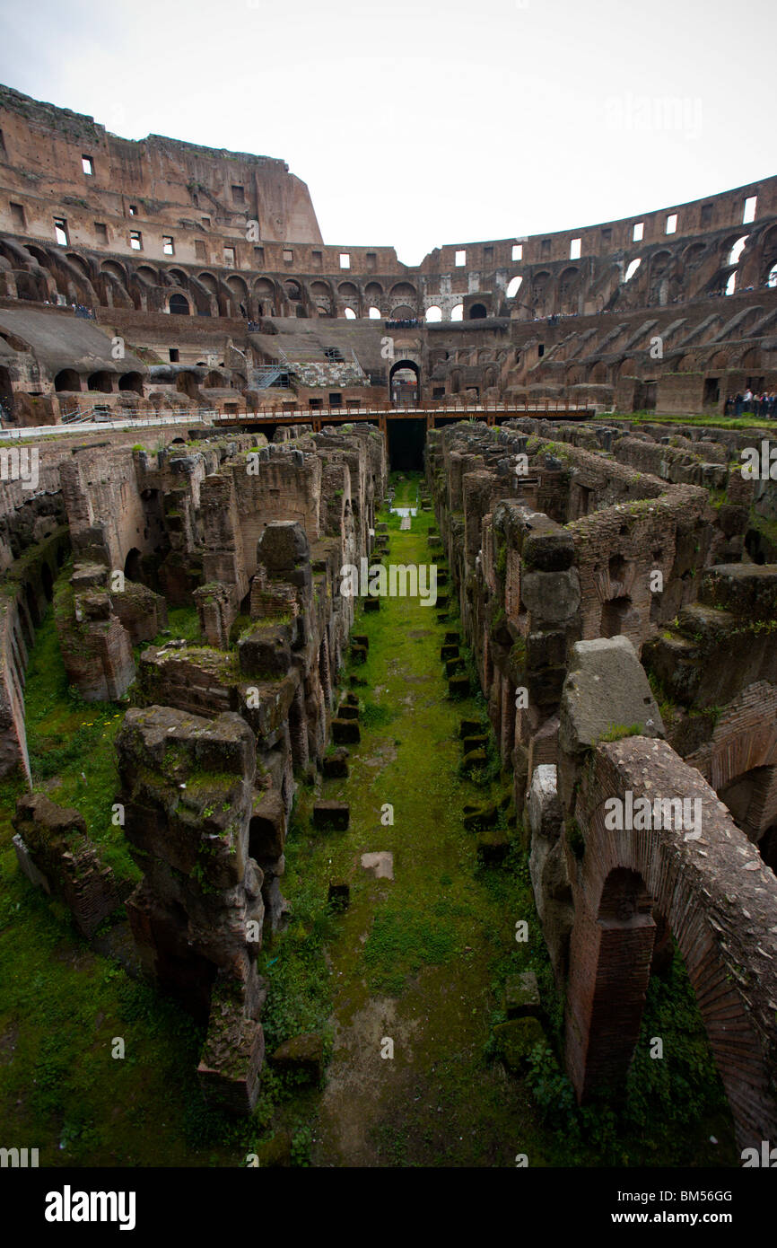 Vista dell'interno del Colosseo Foto Stock