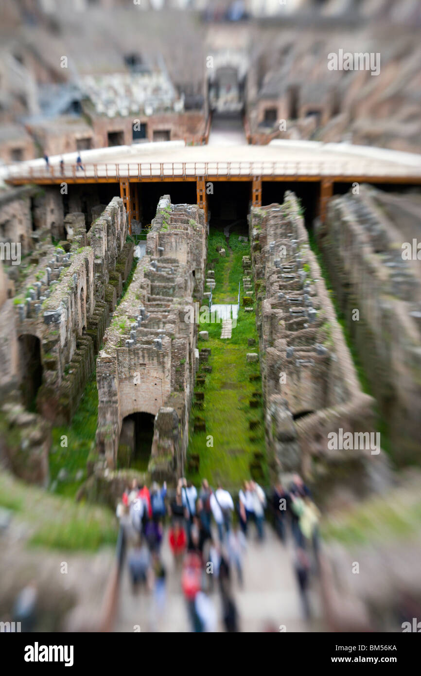Vista artistica del Colosseo Foto Stock