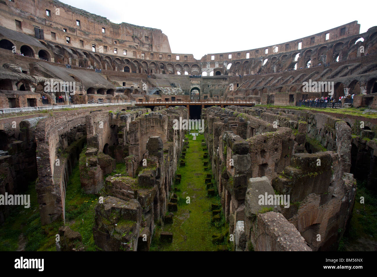 Vista dell'interno del Colosseo Foto Stock