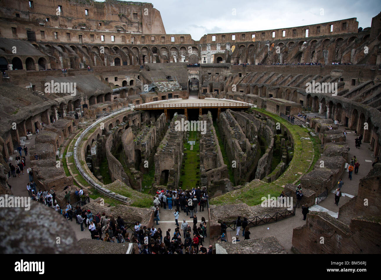 Vista dell'interno del Colosseo Foto Stock
