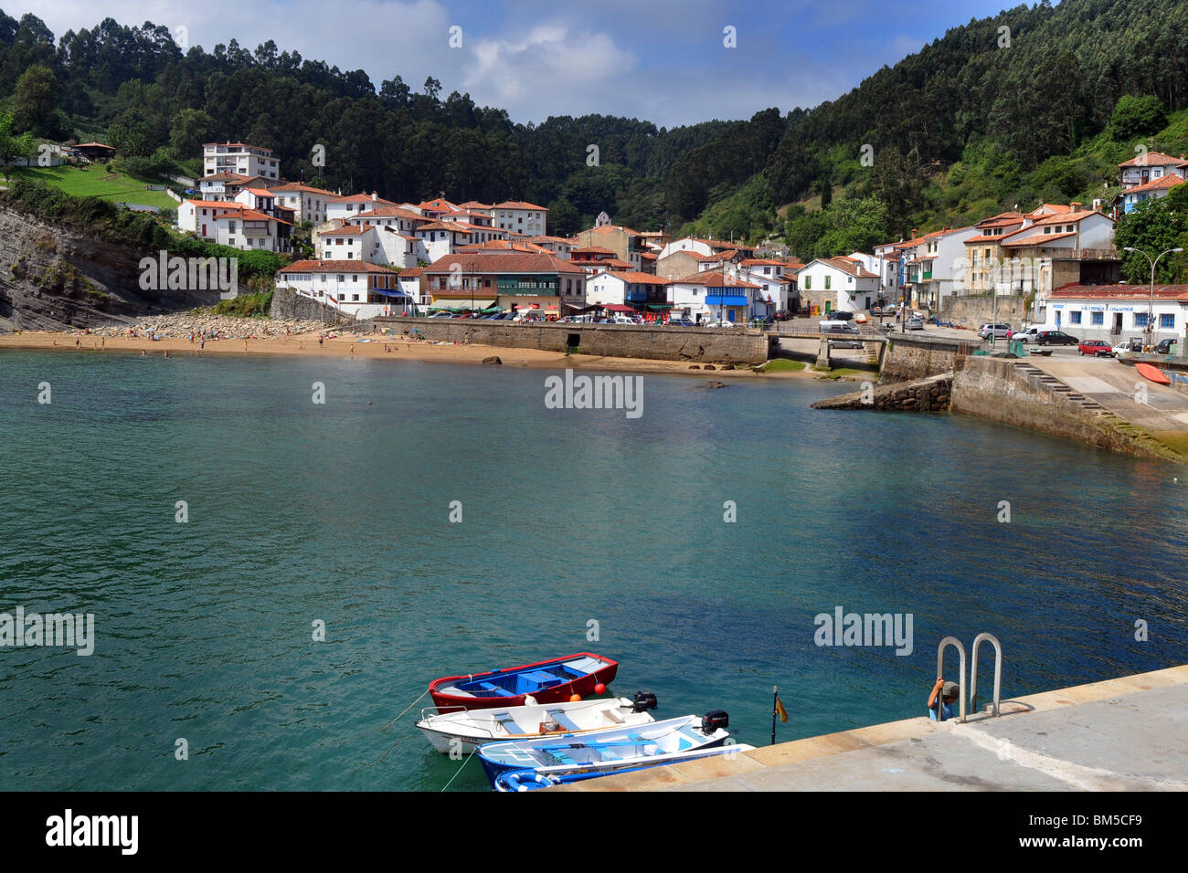 Tazones, un villaggio di pescatori, Asturias, Spagna settentrionale Foto Stock