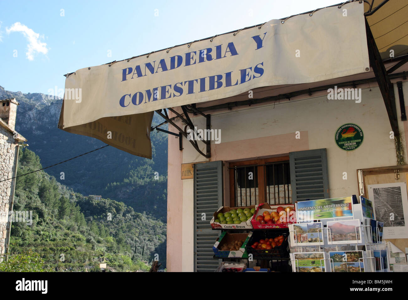 Supermercato, Deia, Mallorca, Spagna Foto Stock
