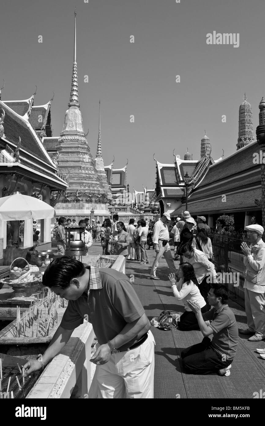 Il Wat Phra Kaew , ( Il Grand Palace ) , Bangkok , Thailandia Foto Stock