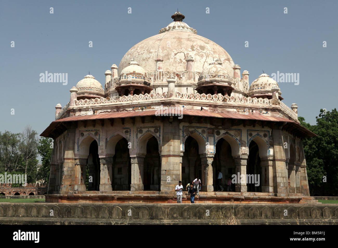Isa Khan Niyazi o Niazi tomba, parte di Humayun o tomba Humayuns complesso in Delhi, India. Foto Stock