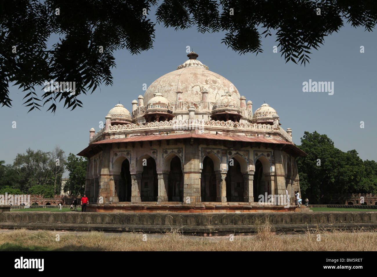 Isa Khan Niyazi o Niazi tomba, parte di Humayun o tomba Humayuns complesso in Delhi, India. Foto Stock