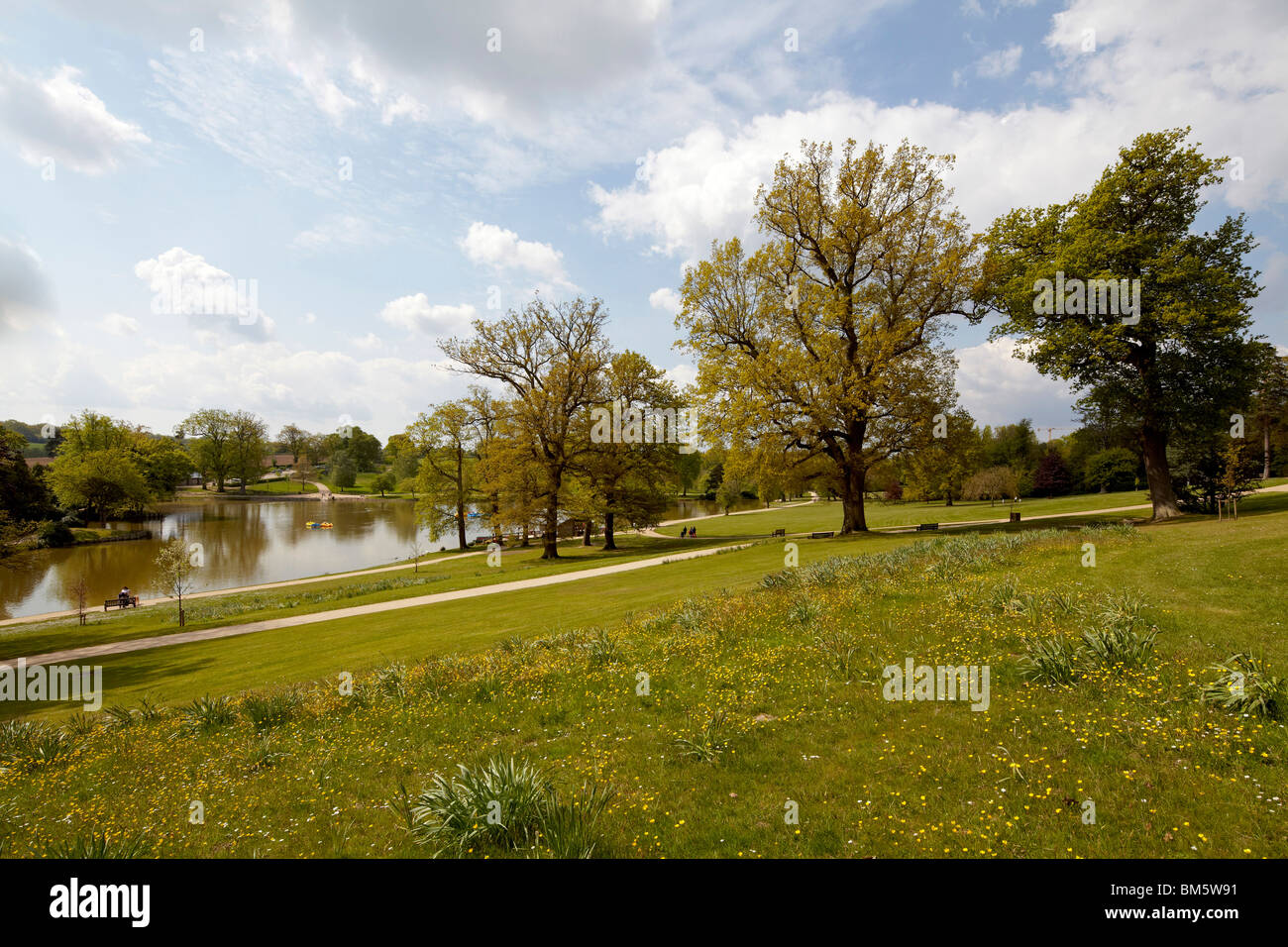 Parco Dunorlan Tunbridge Wells. Ripristinato da una concessione da parte del Patrimonio del fondo della lotteria Foto Stock