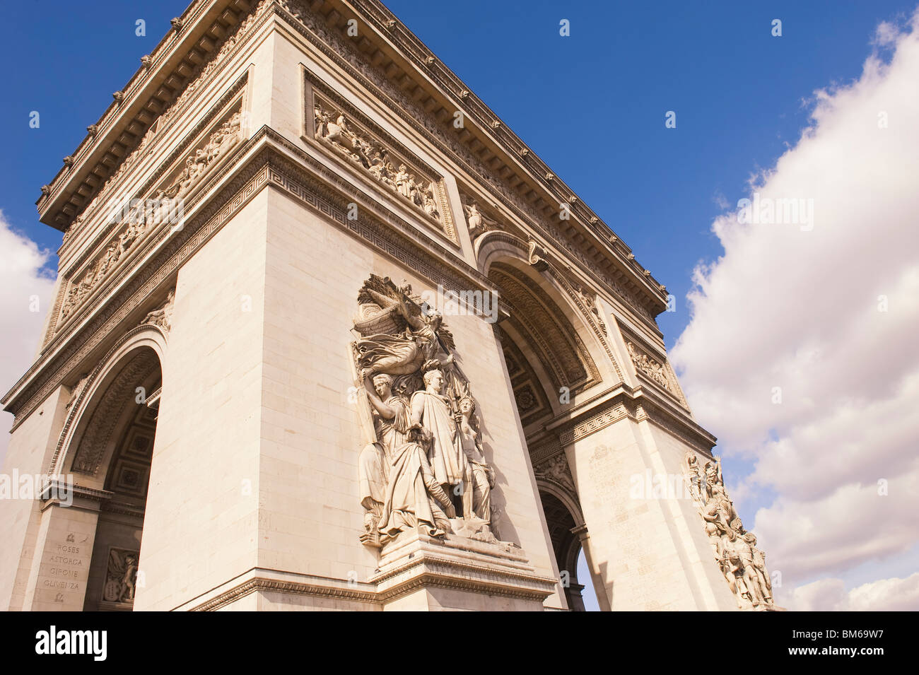 Arc de Triomphe e Place Charles de Gaulle, Parigi, Francia Foto Stock
