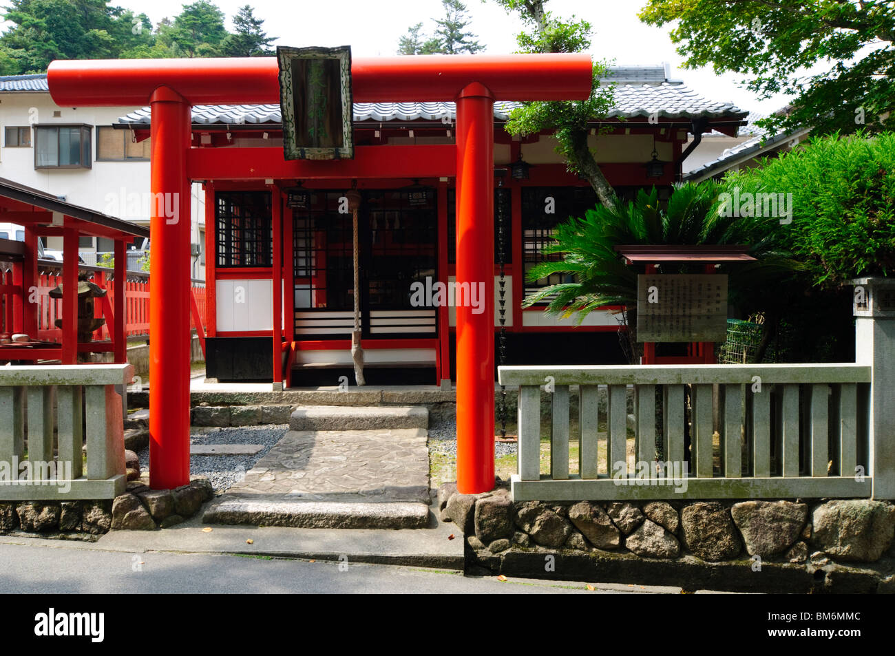 Casa Tradizionale, Miyajima, Itsukushima, Honshu, Giappone Foto Stock