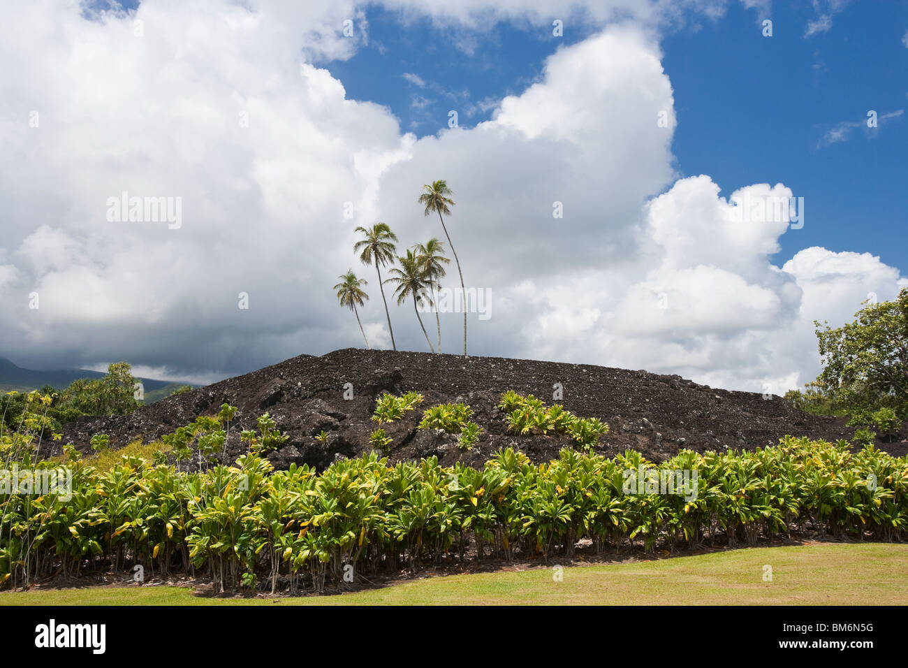 Pi'lanihale Heiau vicino a Hana,Maui è uno dei più grandi nelle Hawaii. Foto Stock
