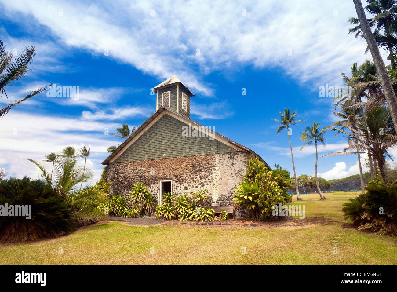 "Ihi'ihi o lehowa o na Kaua chiesa in Keanae,Maui. Foto Stock