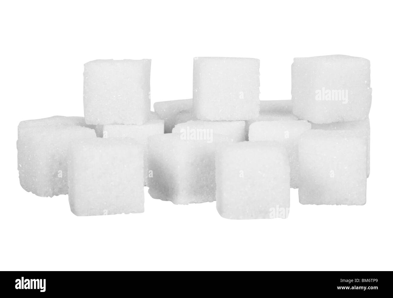 Close-up di cubetti di zucchero Foto Stock