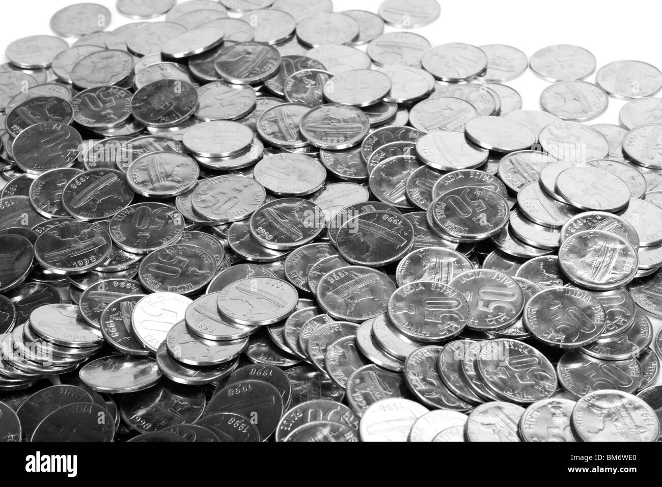 Mucchio di monete Foto Stock