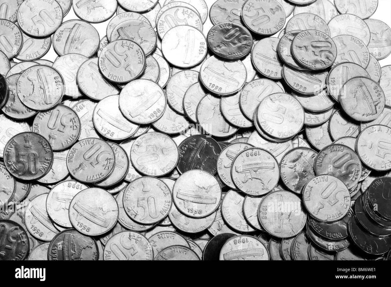 Mucchio di monete Foto Stock