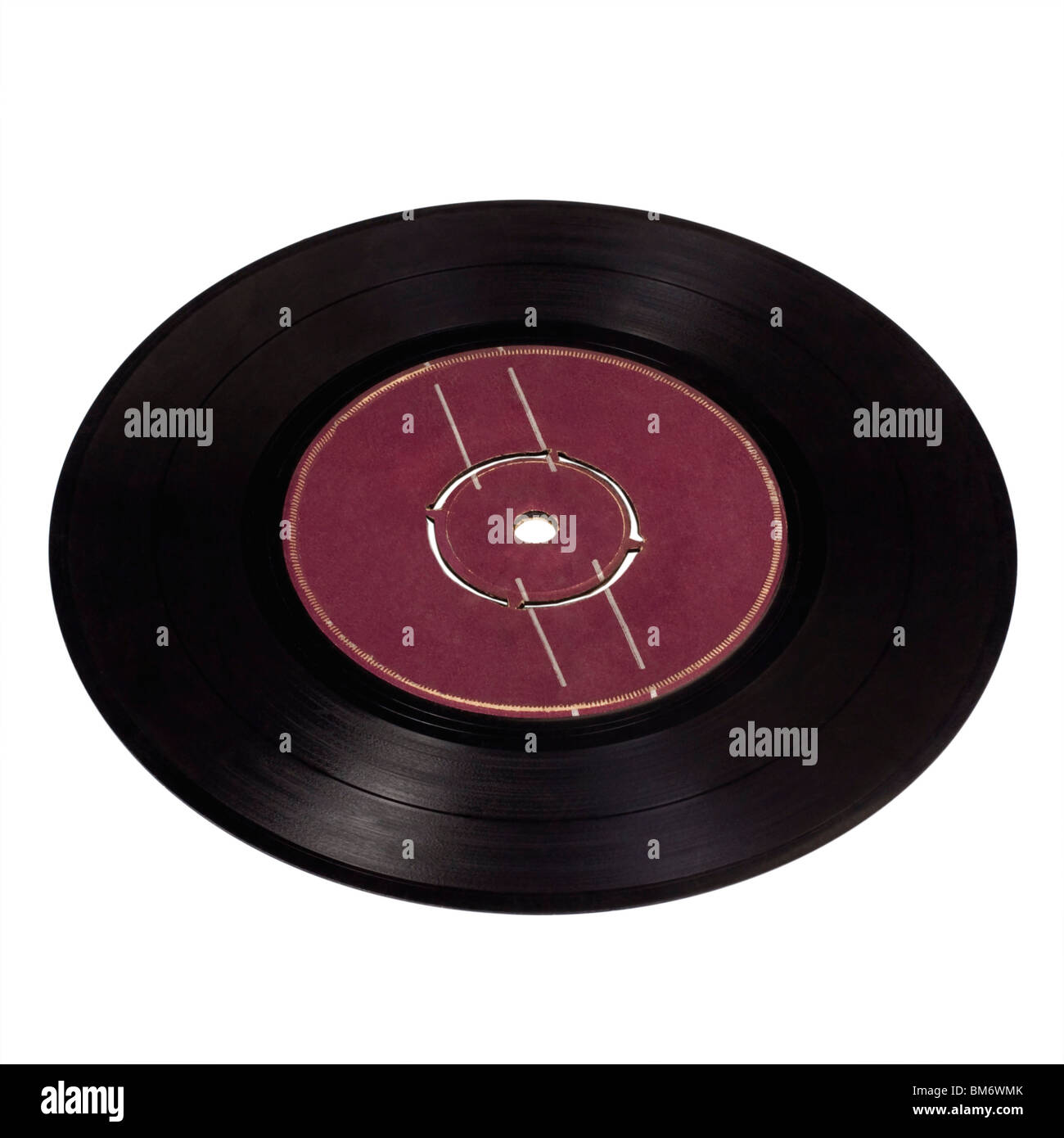 Close-up di un vecchio record Foto Stock
