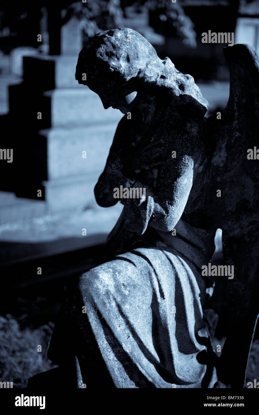Angelo di pietra Foto Stock
