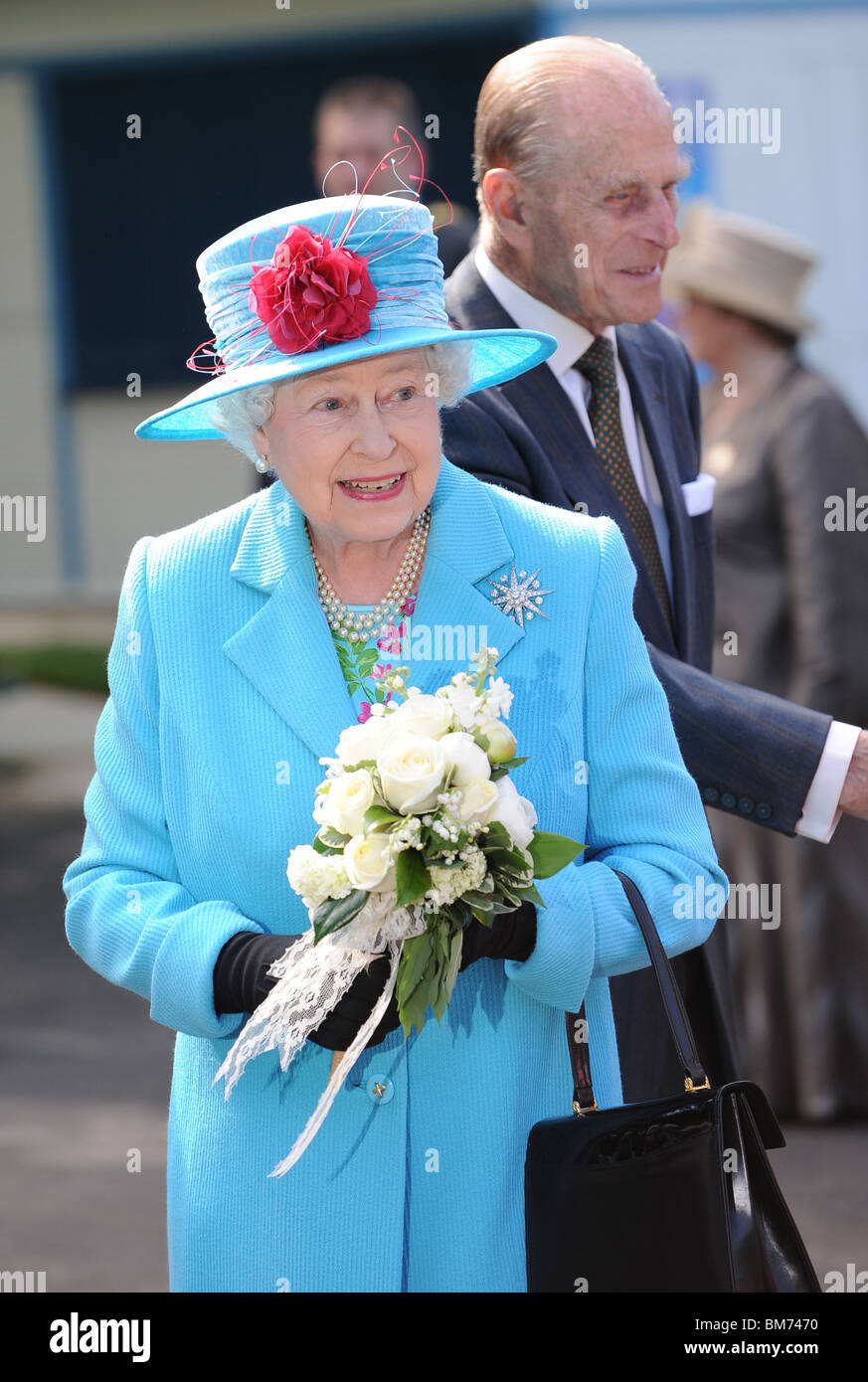 La Regina Elisabetta II la regina dell'Inghilterra 20 maggio 2010 baia del nord Inghilterra Scarborough Foto Stock