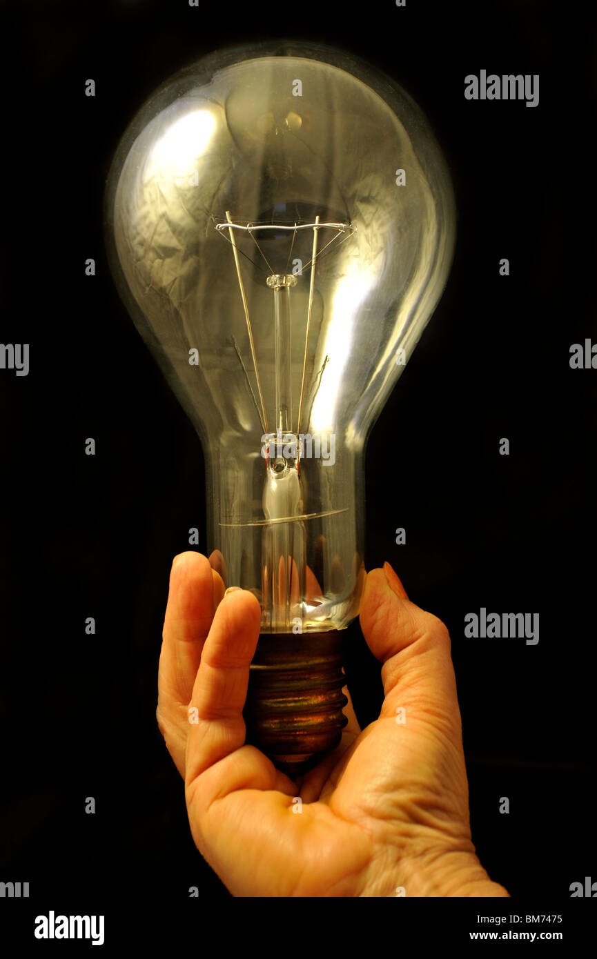 Luce incandescente-lampadina Foto Stock