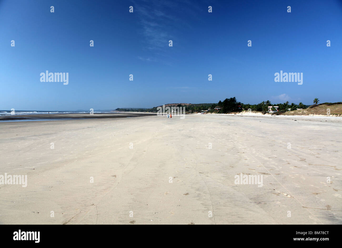 La spiaggia di Arambol nel Nord Goa, stato di Goa, India. Foto Stock