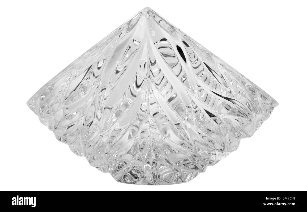 Close-up di una ciotola di cristallo Foto Stock