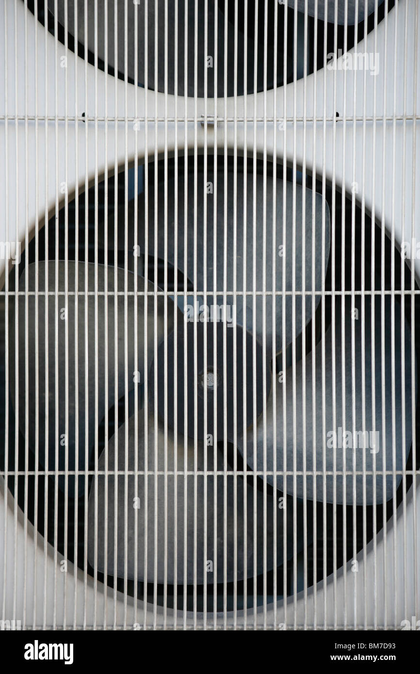 Dettaglio di un ventilatore industriale Foto Stock