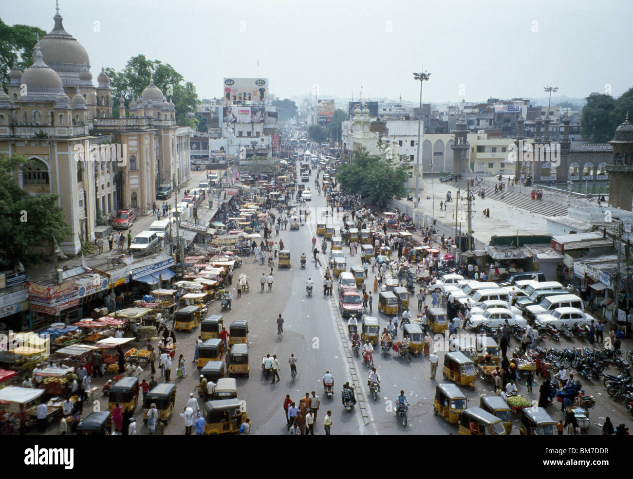 Scena di strada, Hyderabad, India Foto Stock