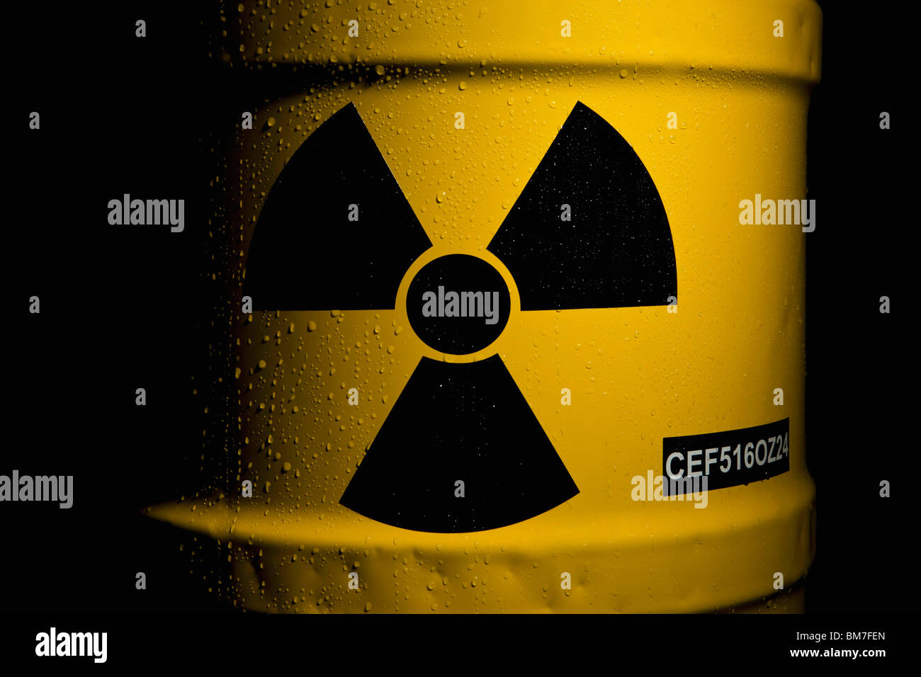 Una canna radioattivi Foto Stock