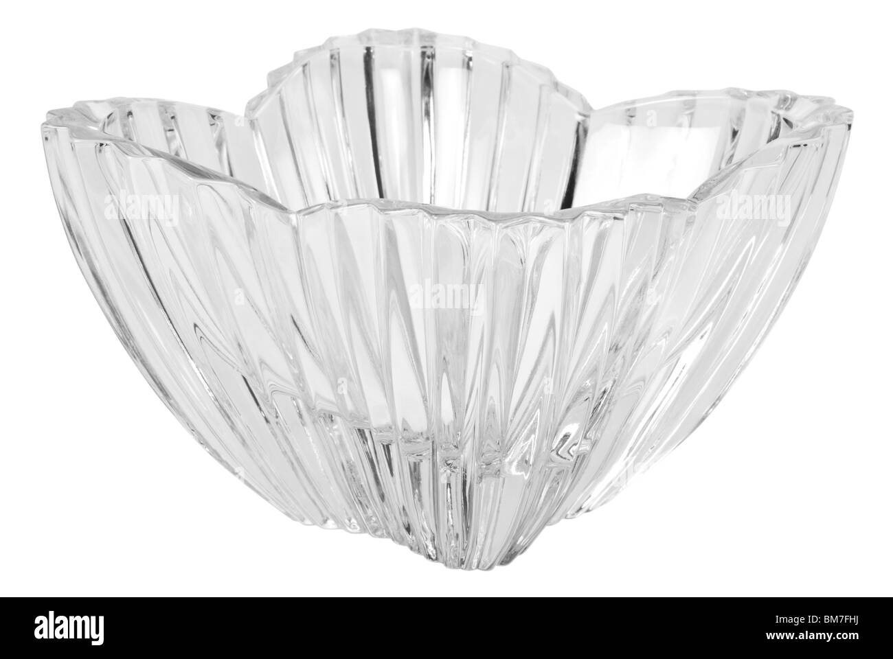 Close-up di una ciotola di cristallo Foto Stock