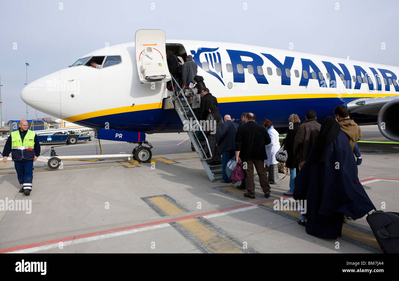 Compagnia aerea a basso costo Ryan Air Foto Stock