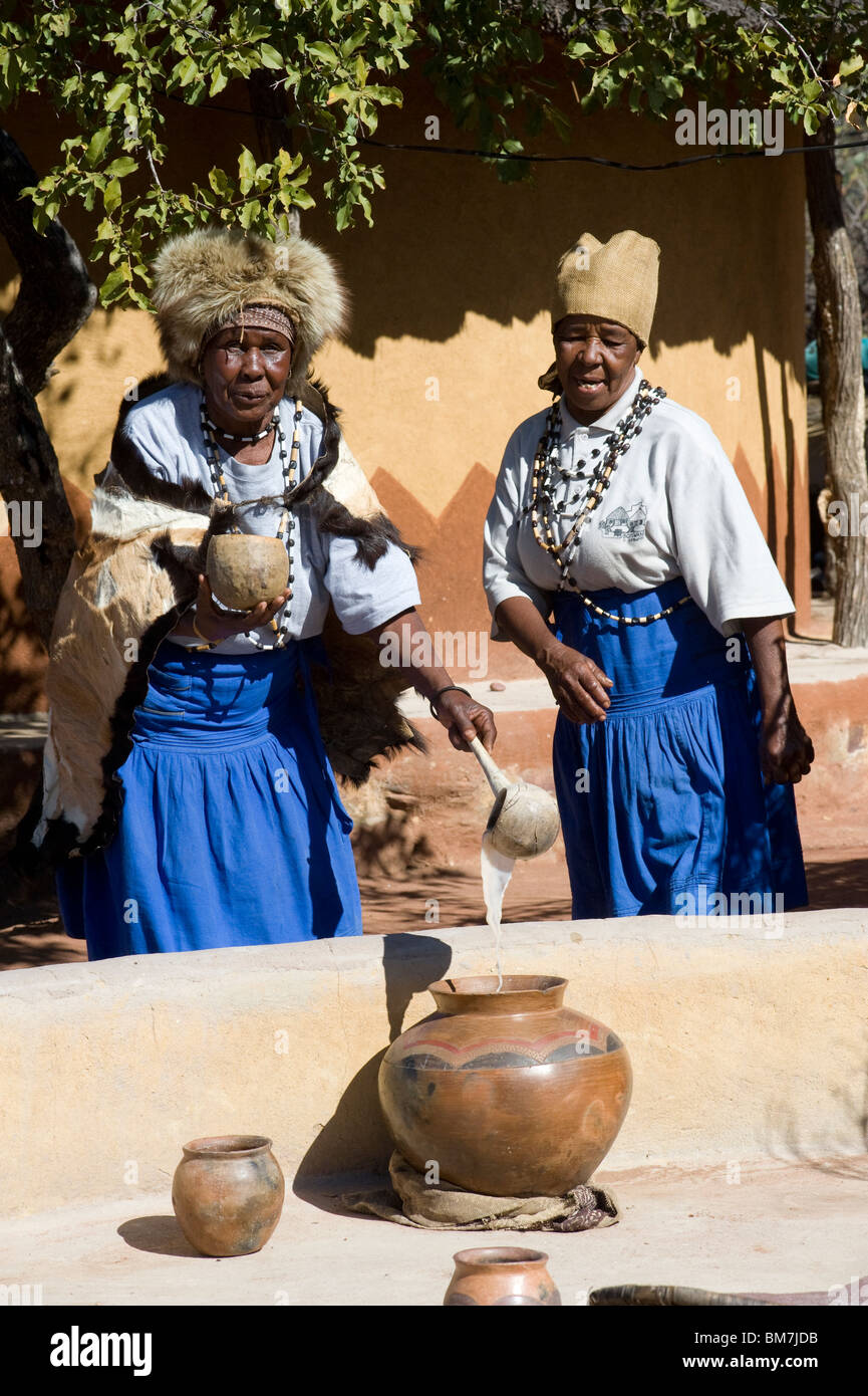 Bahurutshe villaggio culturale Foto Stock