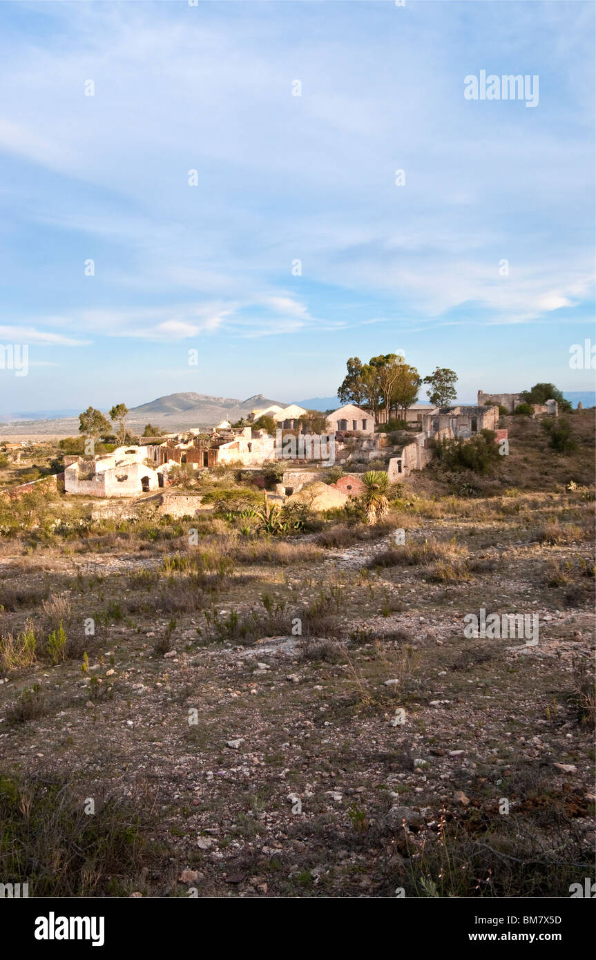 Minerali del Messico de Pozos Guanjuato miniera d'argento abbandonata paesaggio Foto Stock