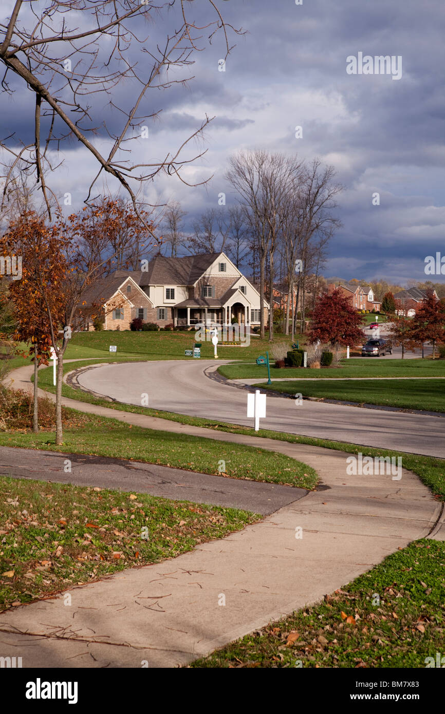 Quartiere benestante. La campagna del Kentucky, Stati Uniti d'America Foto Stock