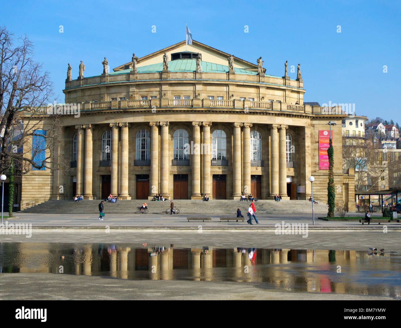 Staatstheater Stuttgart (Stoccarda Teatro di Stato), casa della Staatsoper di Stoccarda (Stuttgart Opera di Stato), Germania Foto Stock
