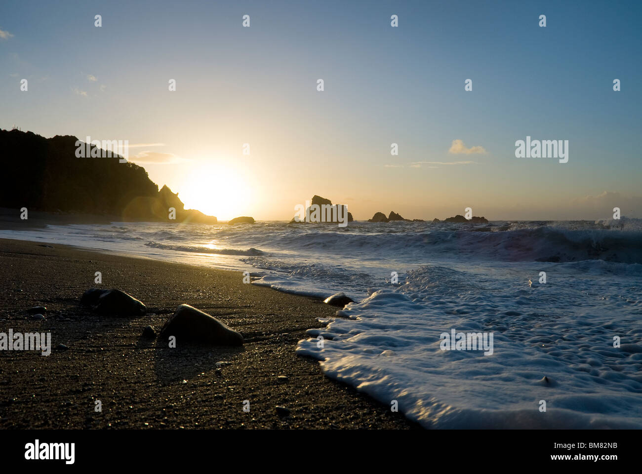 Spiaggia di Monroe Westland Nuova Zelanda Foto Stock