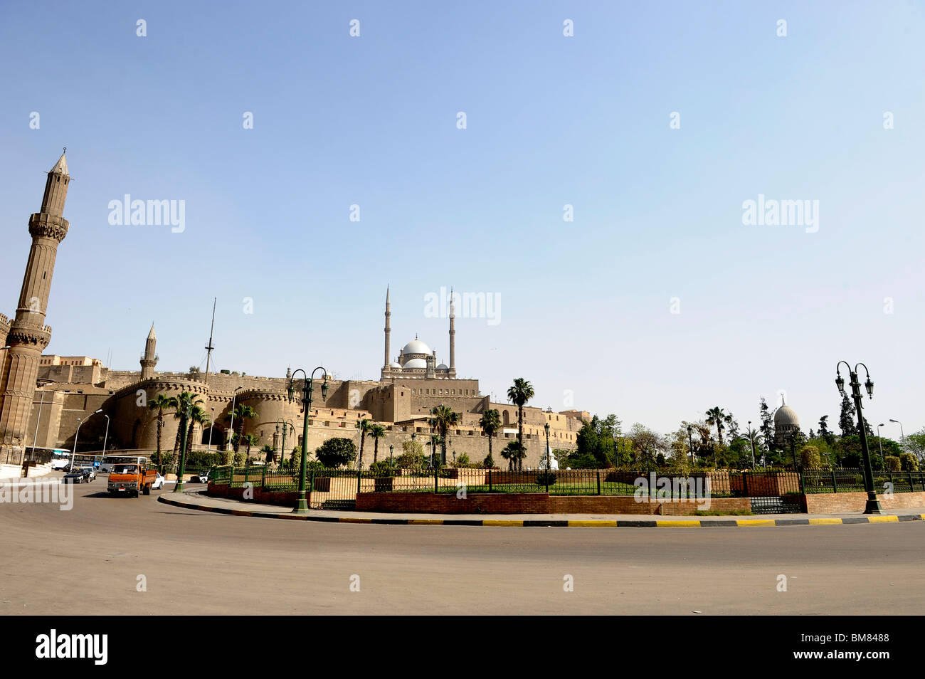 Cittadella con la magnifica Muhammad Ali moschea , cairo , Egitto Foto Stock