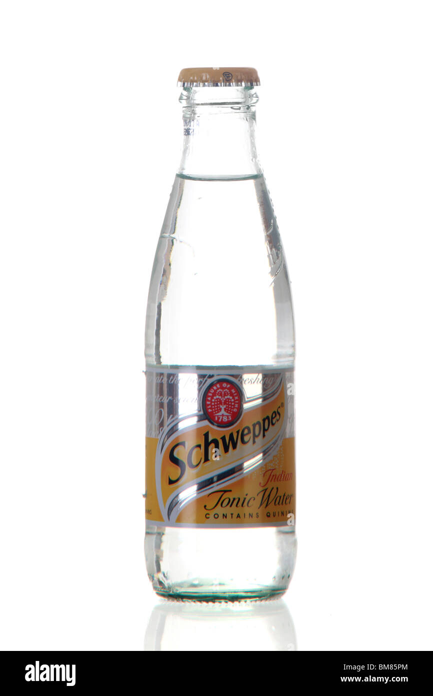 Schweppes Indian tonic acqua Foto Stock
