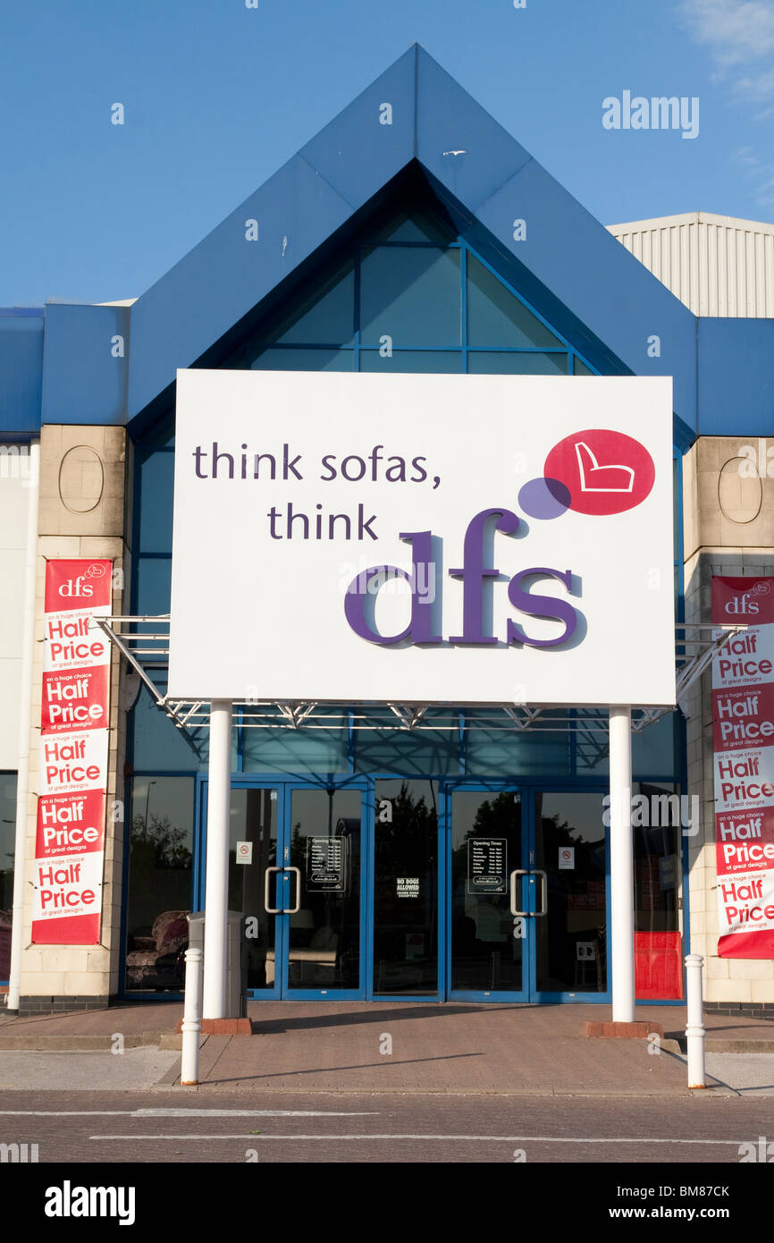 DFS retail store, Castle Marina Retail Park, Nottingham England Regno Unito Foto Stock