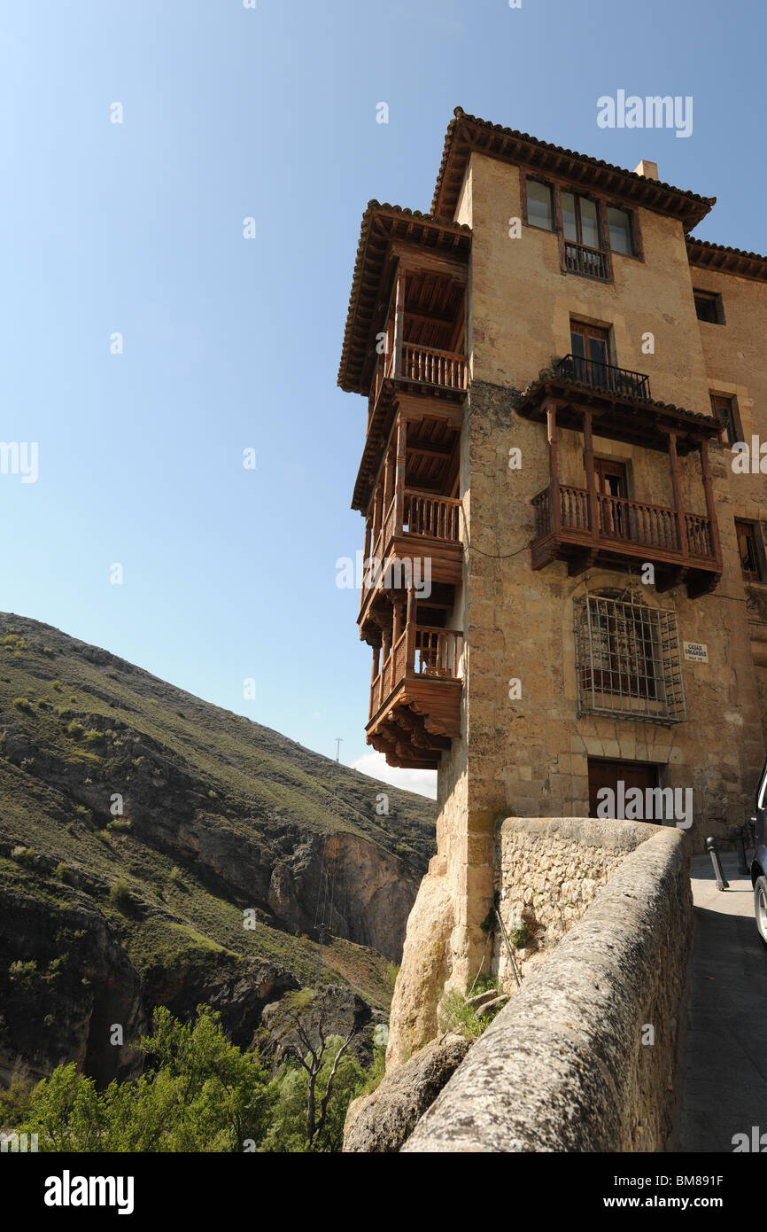 Casas Colgadas / le case sospese, Cuenca, Castilla la Mancha, in Spagna Foto Stock